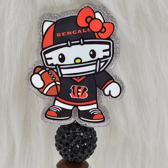 Football Kitty Bengals Badge Holder - Picture 1 of 1